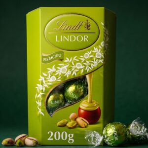Pistachio Lindor Chocolate Truffles Bag 200g