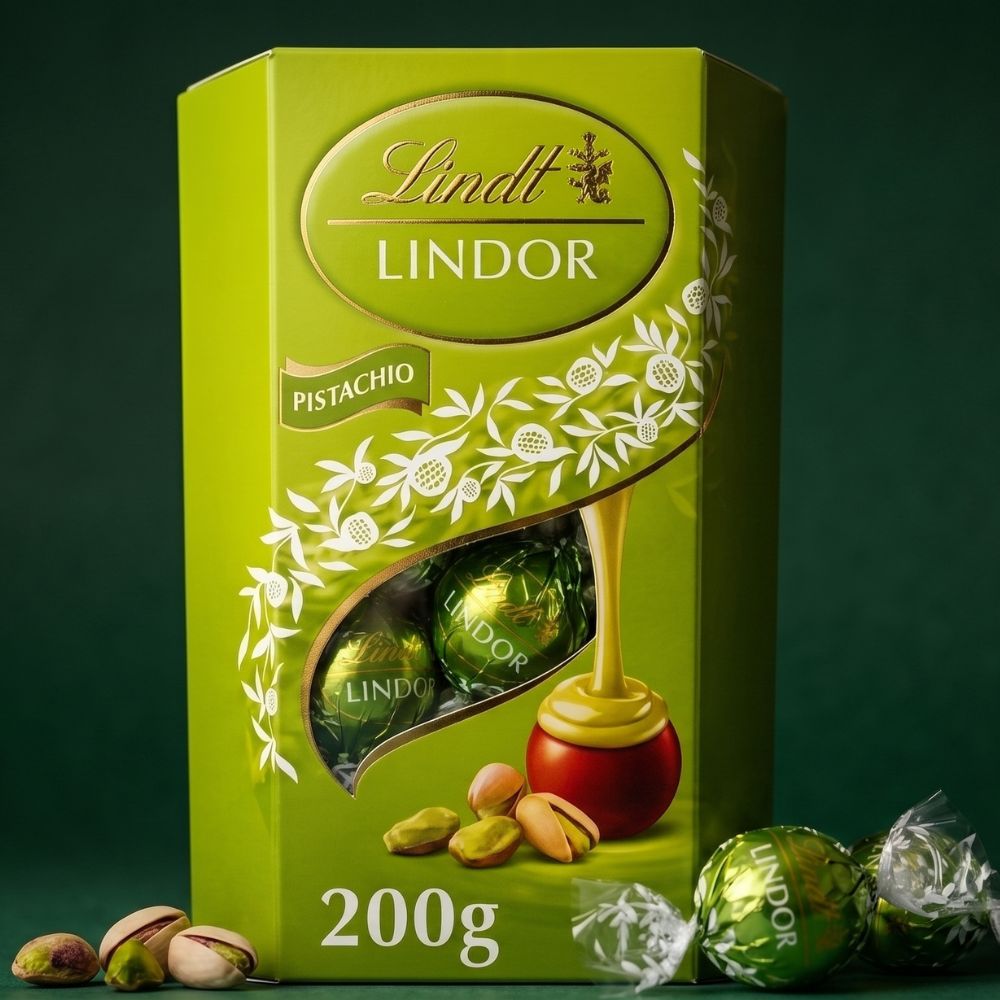 Pistachio Lindor Chocolate Truffles Bag 200g